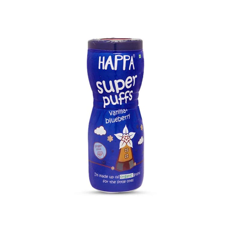 Happa Super Puffs (8M+) Vanilla & Blueberry - 40g