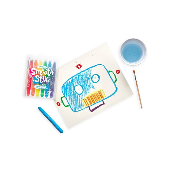 Ooly Smooth Stix Watercolor Gel Crayons - 7 Pcs - Image 3