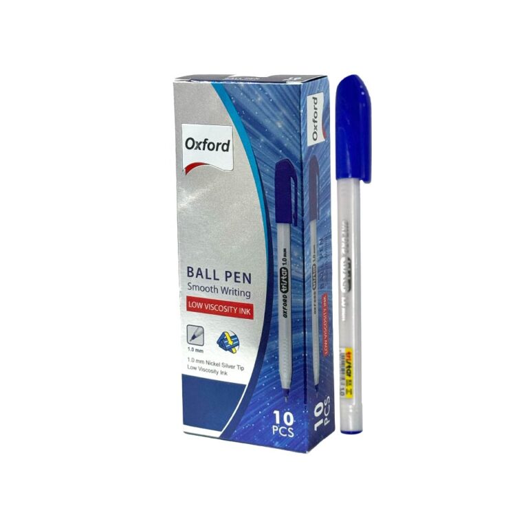 Oxford 1.0mm Blue Ball Pen - 10 Ball Pens