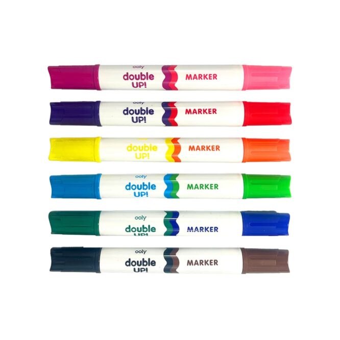 Ooly Double Up! Double-Ended Markers 12 Colors - 6 Pcs - Image 2