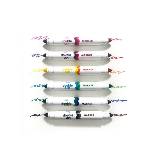 Ooly Double Up! Double-Ended Markers 12 Colors - 6 Pcs - Image 3