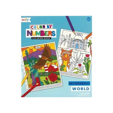 Ooly Color By Numbers Coloring Book - Wonderful World
