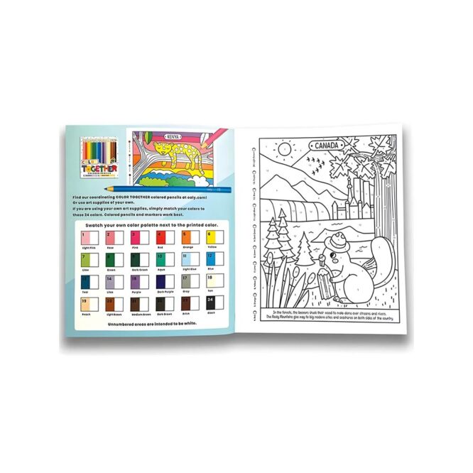 Ooly Color By Numbers Coloring Book - Wonderful World - Image 3