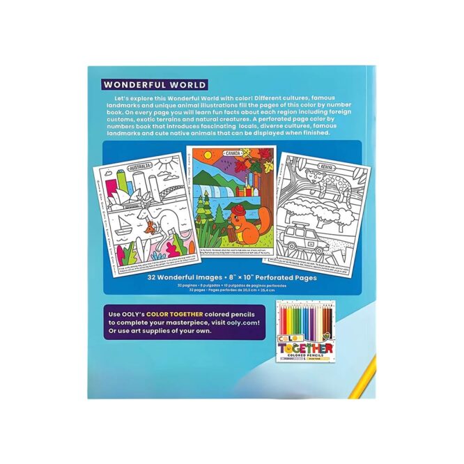 Ooly Color By Numbers Coloring Book - Wonderful World - Image 4