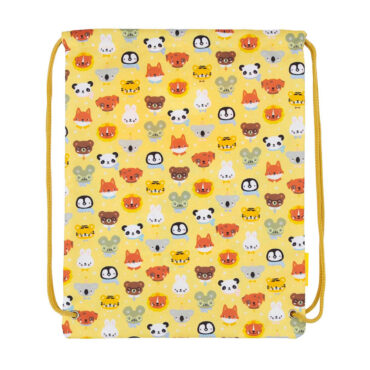 A Little Lovely Drawstring Bag - Animal Friends