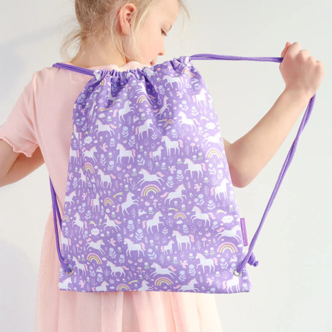 A Little Lovely Drawstring Bag - Unicorn Dreams