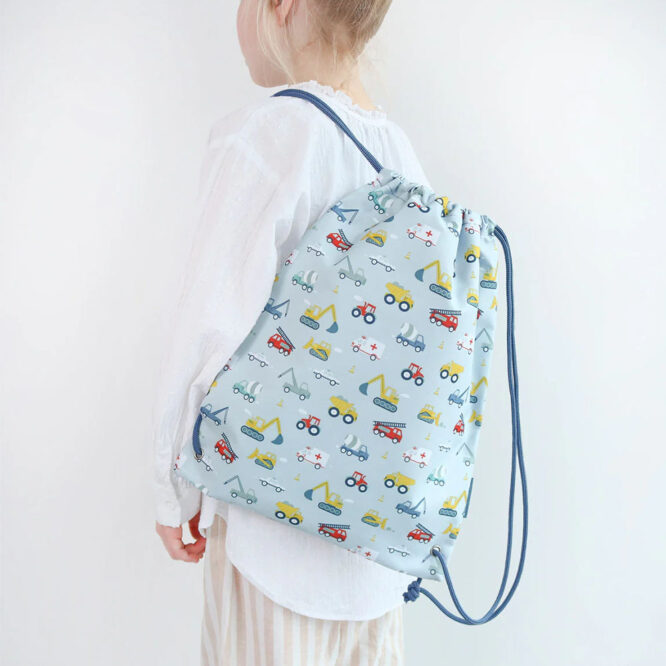 A Little Lovely Drawstring Bag - Vehicles