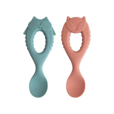 Tidy Tot Silicone Weaning Spoons - Fox & Owl