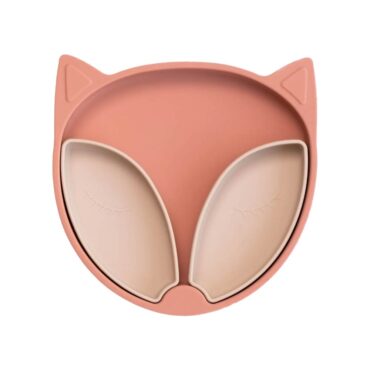 Tidy Tot Silicone Suction Plate with Pots - Fox