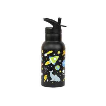 A Little Lovely Stainless Steel Water Bottle 350ml - Galaxy