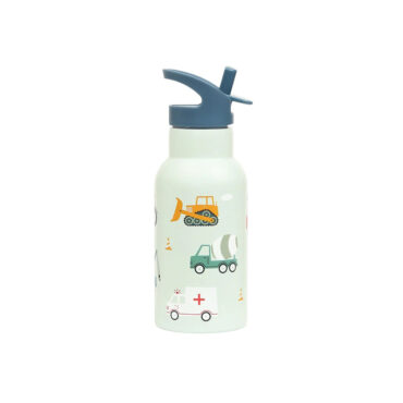 A Little Lovely Stainless Steel Water Bottle 350ml - Vehicles
