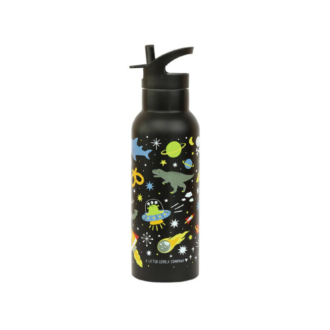 A Little Lovely Stainless Steel Water Bottle 500ml - Galaxy