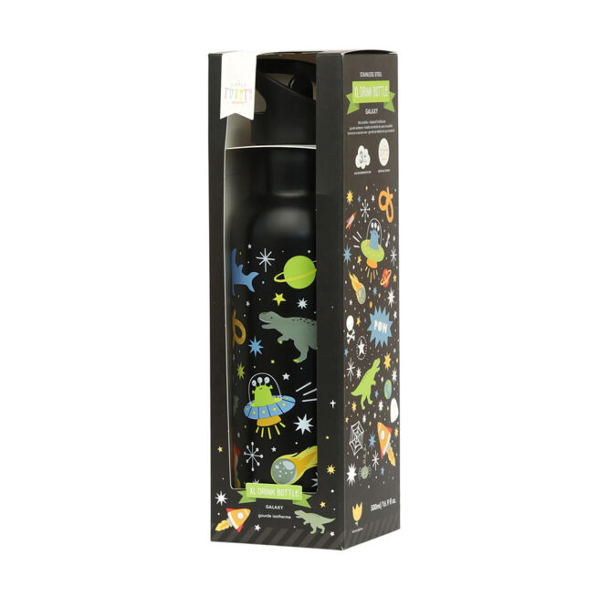 A Little Lovely Stainless Steel Water Bottle 500ml - Galaxy