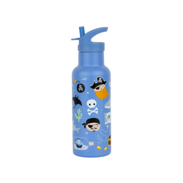 A Little Lovely Stainless Steel Water Bottle 500ml - Pirates