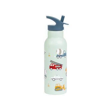 A Little Lovely Stainless Steel Water Bottle 500ml - Vehicles