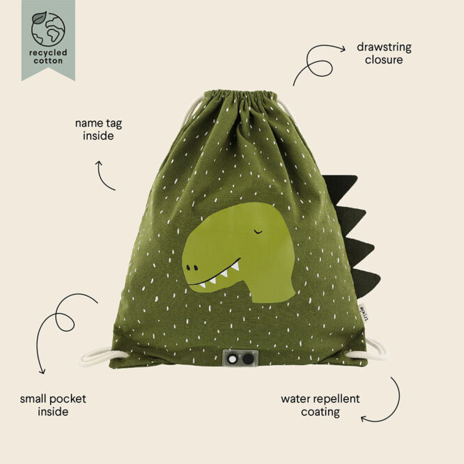 Trixie Drawstring Bag - Mr. Dino