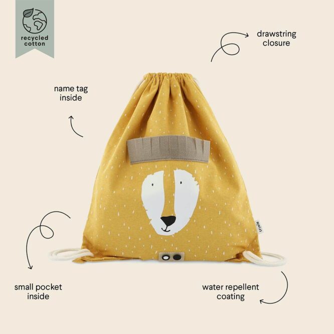 Trixie Drawstring Bag - Mr. Lion