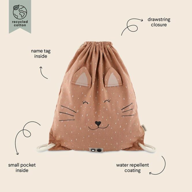 Trixie Drawstring Bag - Mrs. Cat