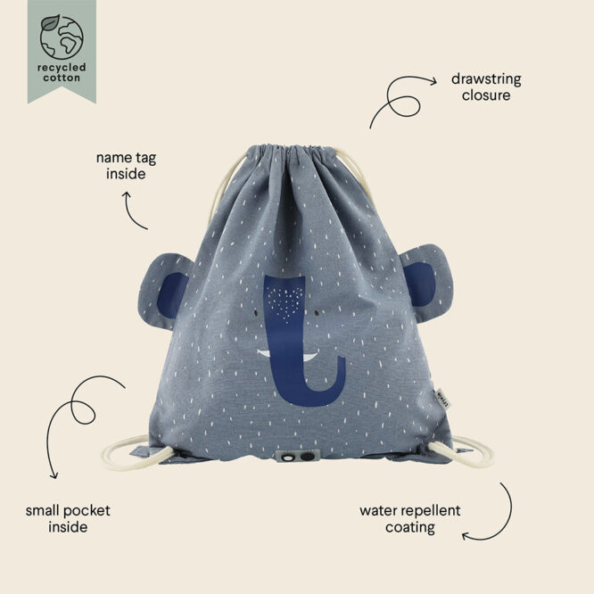Trixie Drawstring Bag - Mrs. Elephant