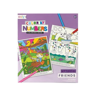 Ooly Color By Numbers Coloring Book - Mythical Friends