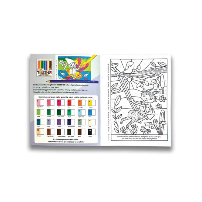 Ooly Color By Numbers Coloring Book - Mythical Friends - Image 2