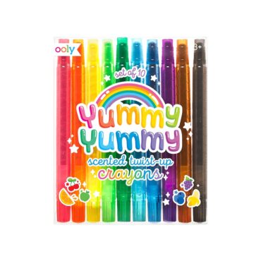 Ooly Yummy Yummy Scented Twist Up Crayons - 10 Pcs