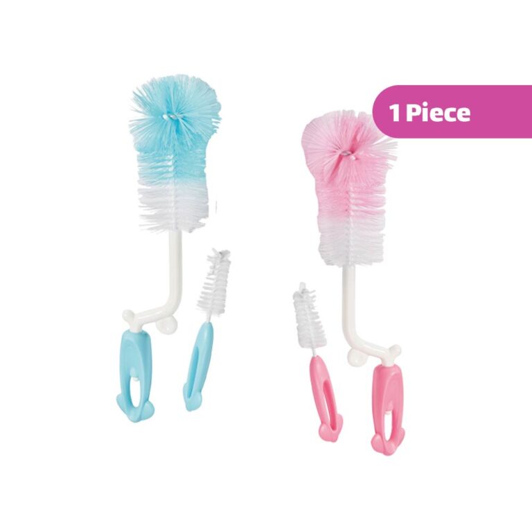Momeasy 2-In-1 Bottle & Nipple Brush (Curve)