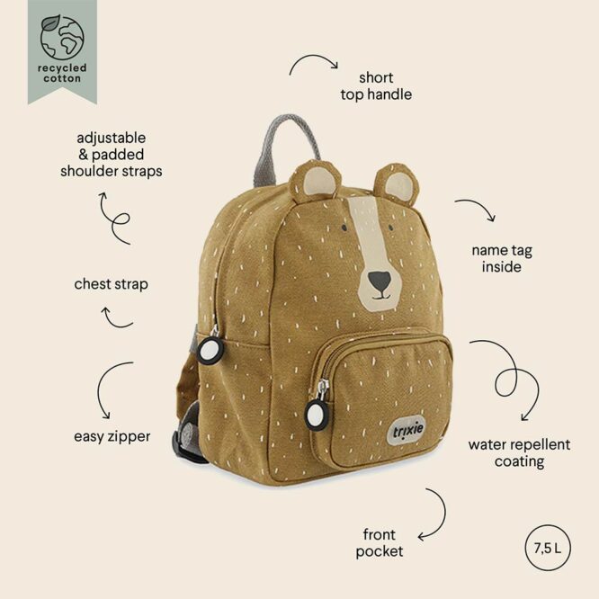 Trixie Kids Backpack (Small) - Mr. Bear