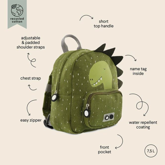 Trixie Kids Backpack (Small) - Mr. Dino