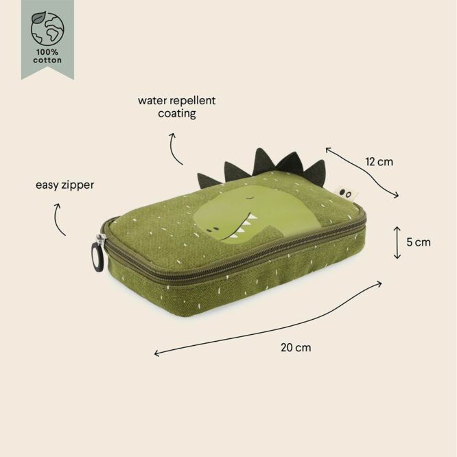 Trixie Pencil Case Rectangular - Mr. Dino