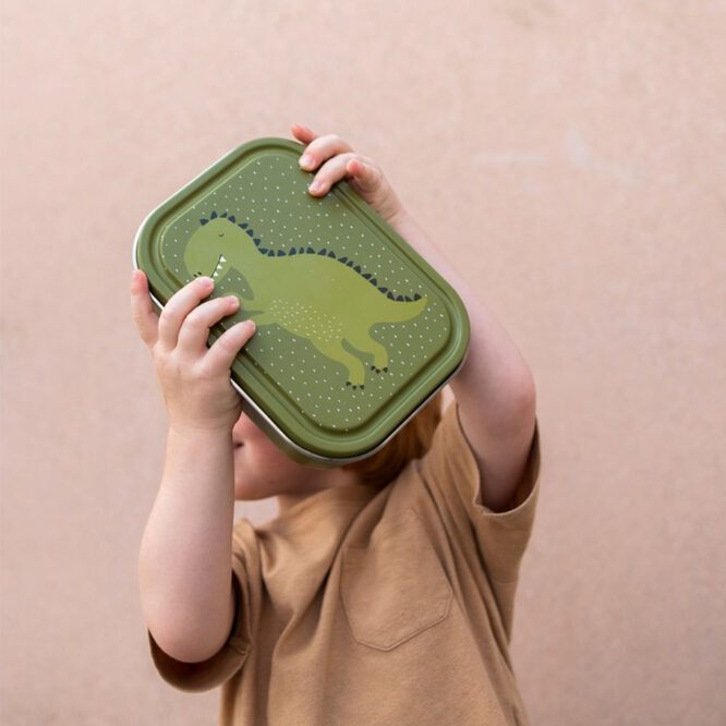 Trixie Stainless Steel Lunch Box Large - Mr. Dino