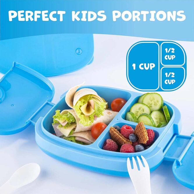 Umami Kids Bento Box with Cutlery - Blue