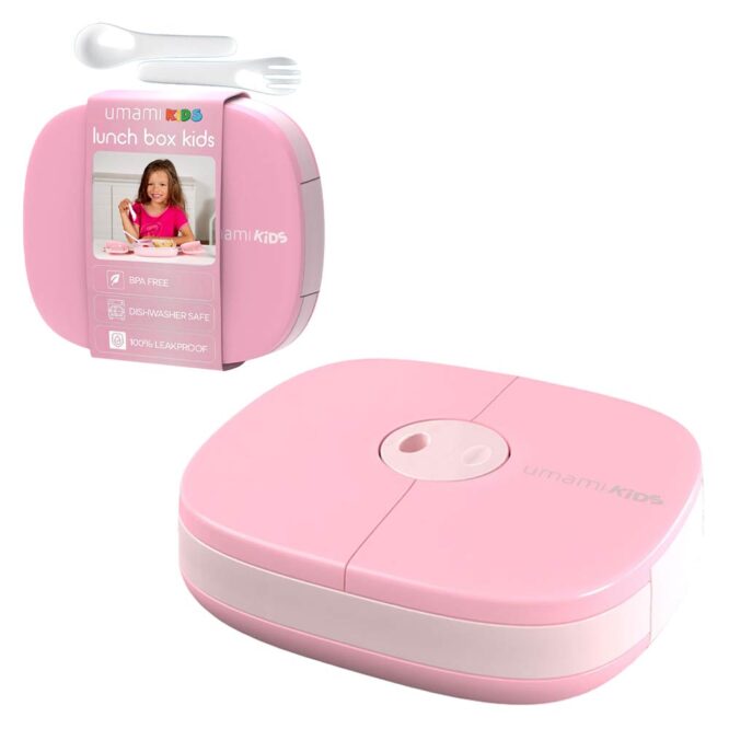 Umami Kids Bento Box with Cutlery - Pink