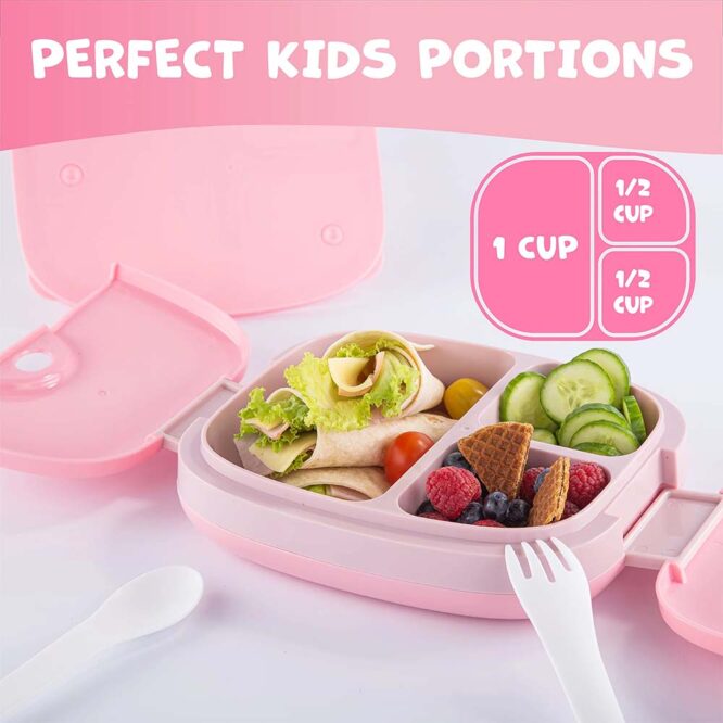 Umami Kids Bento Box with Cutlery - Pink