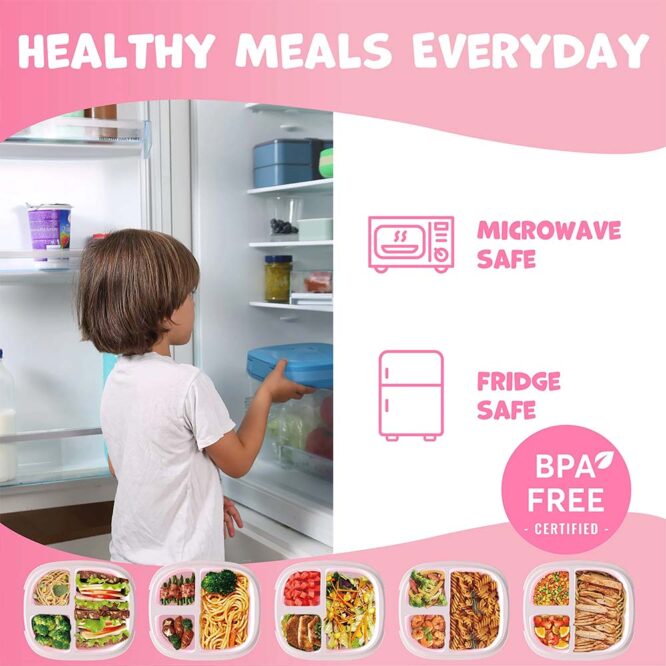 Umami Kids Bento Box with Cutlery - Pink