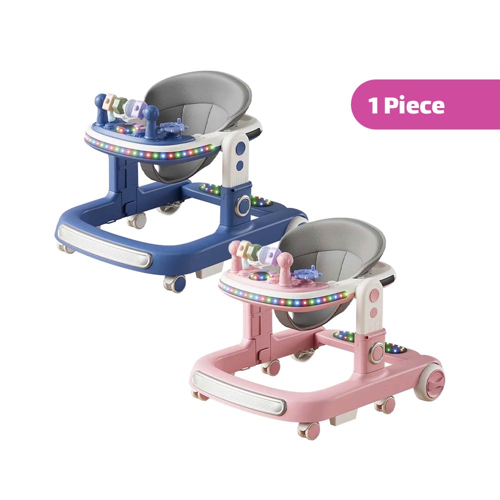 Electric Baby Walker with Light & Sound | Mix Color 1 Piece