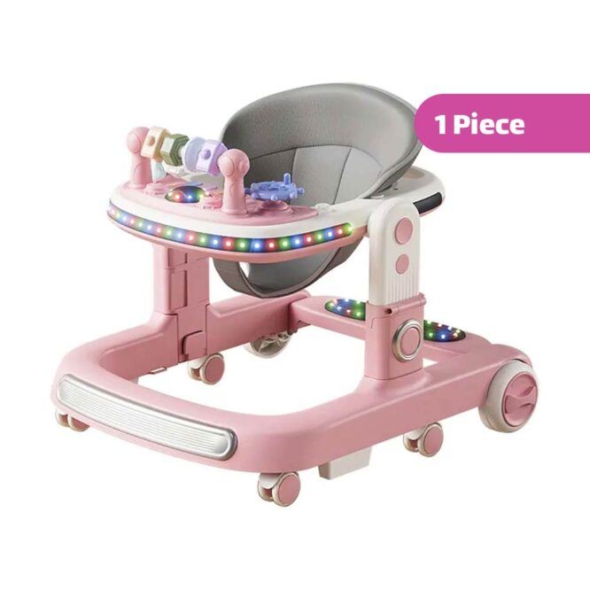 Electric Baby Walker with Light & Sound | Mix Color 1 Piece
