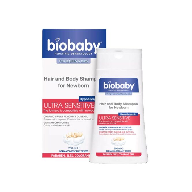 Biobaby Hair & Body Shampoo for Newborn Hypoallergenic - 200ml