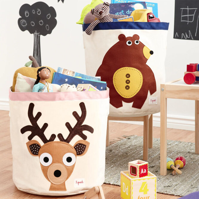 3 Sprouts Storage Bin - Deer