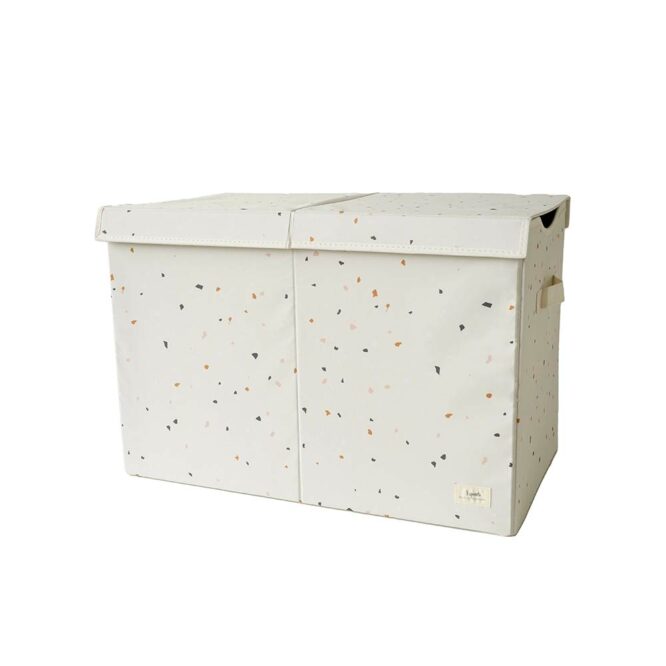3 Sprouts Folding Toy Chest Terrazzo - Cream
