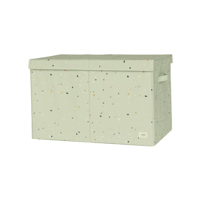 3 Sprouts Folding Toy Chest Terrazzo - Green
