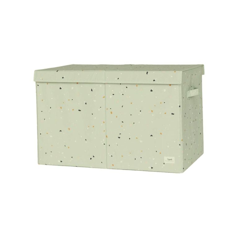 3 Sprouts Folding Toy Chest Terrazzo - Green