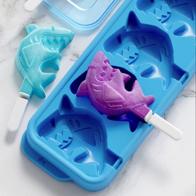 Zoku Ice Pop Molds | Shark - 4 Pcs