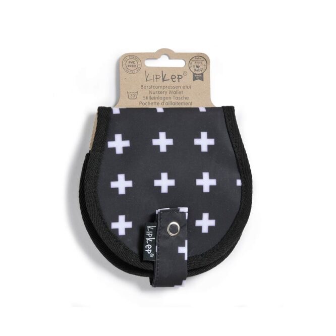 KipKep Napper Nursery Wallet - Crossy Black