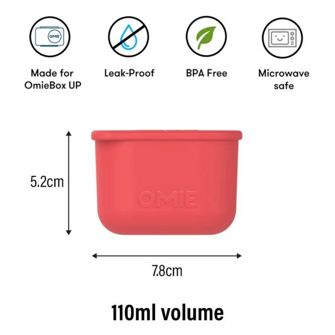 OmieBox UP Silicone Dip Containers - 2 Pcs Blue / Orange