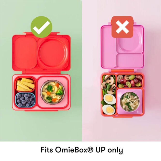 OmieBox Up Silicone Dip Containers - 2 Pcs Purple / Green