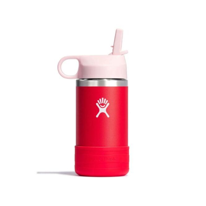 Hydro Flask Kids Wide Mouth Bottle with Straw Lid 354ml - Goji
