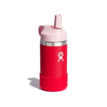 Hydro Flask Kids Wide Mouth Bottle with Straw Lid 354ml - Goji