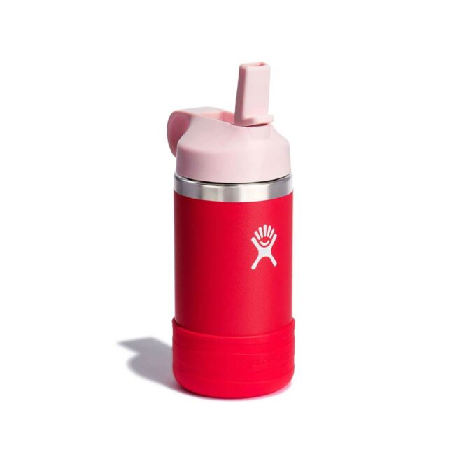 Hydro Flask Kids Wide Mouth Bottle with Straw Lid 354ml - Goji