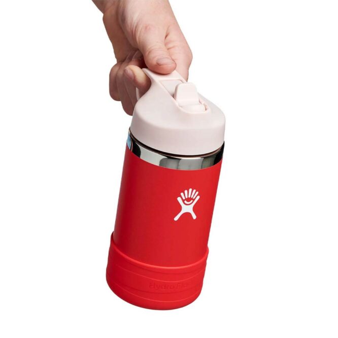 Hydro Flask Kids Wide Mouth Bottle with Straw Lid 354ml - Goji